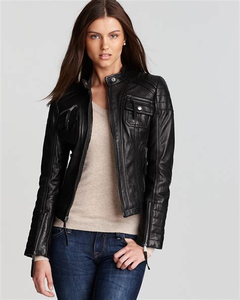 michael kors leather jacket australia|Michael Kors leather jacket sale.